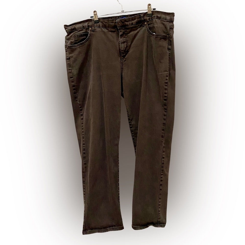 Bandolino Women's “Mandie” Full-Length Dark Brown Relaxed Jeans